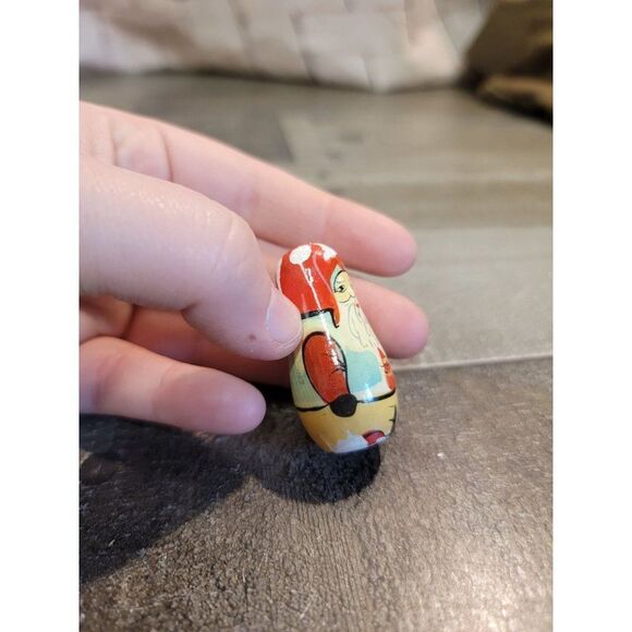 Wooden Russian doll santa clause AS IS decor toy - Picture 5 of 5